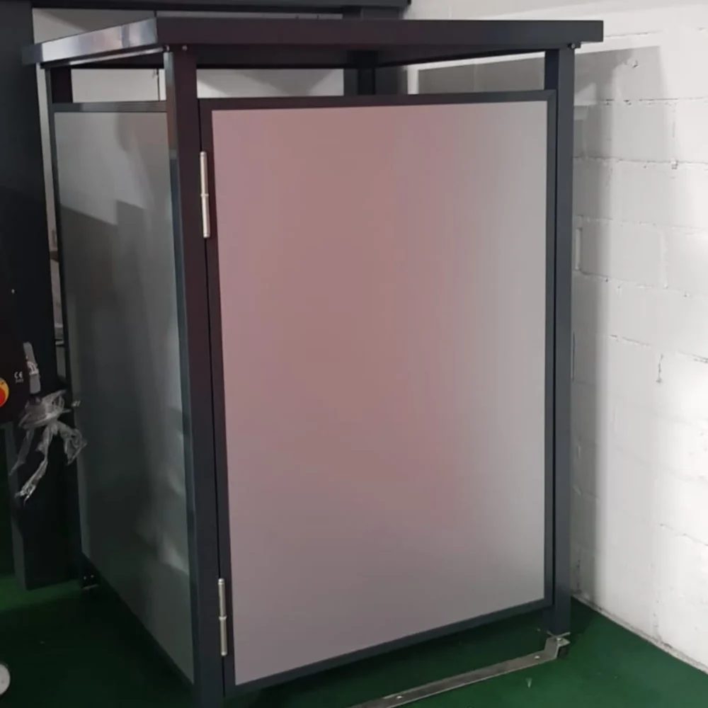 Aluminium Mülltonnenbox – Bild 3